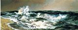 Sea Canvas Paintings - The Much Resounding Sea